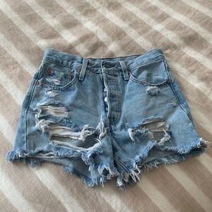 Levi’s 501 Cutoff Distressed Shorts